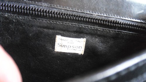 Vintage Tasche Simpson of Piccadilly schwarz - Bild 5 von 11