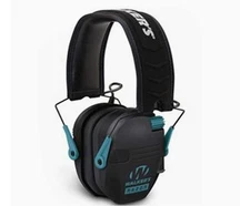 Walker's Range Shooting Hearing Protection Electronic Ear Muffs NEW Teal Black