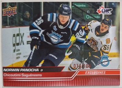 Norwin Panocha (Iserlohn Roosters, Eisbären) CHL 2023/24 Red Parallel 025/100