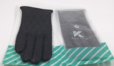 Kebesu Winter Fashion Leather Black Gloves For Women Size Medium New In Package 