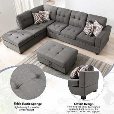 sectional couch with outlets