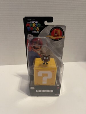 Nintendo The Super Mario Bros Movie Goomba 1'' Mini Figure Question Block 2023