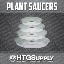 CLEAR PLASTIC VINYL PLANTER POT/BAG SAUCERS 9...
