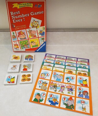 Busy World of Richard Scarry Best Number Game Ever Counting Ravensburger 1996