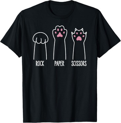Introvert Cat Animal Rescue Pet Lover Apparel Rock Paper T-Shirt Hoodie