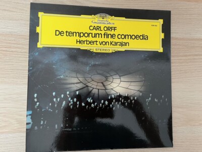 CARL ORFF, DE TEMPORUM FINE COMOEDIA, KARAJAN,  DG, LP  Mint -