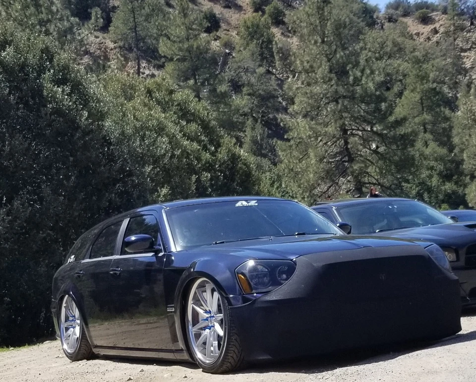 2005 - 2008 Dodge Magnum Bumper Nose Mask Bra Mesh NoviStretch EASY ON & OFF - Image 2 of 4