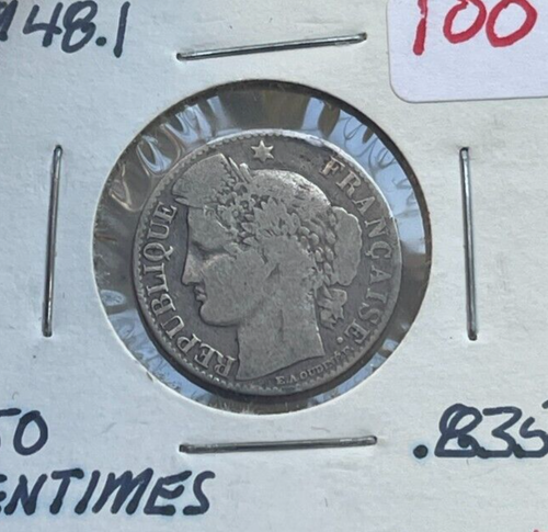 1896 A France 50 Centimes - Silver
