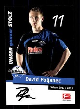 David Poljanec Autogrammkarte SC Paderborn 2012-13 Original Signiert+A 146676