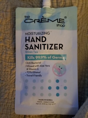 The Creme Shop Green Tea scented Hand Sanitizer Pack of 2 60ml Packs New