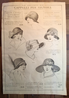 Hüte Für Damen - Mailand 1924 Katalog Nr. 80