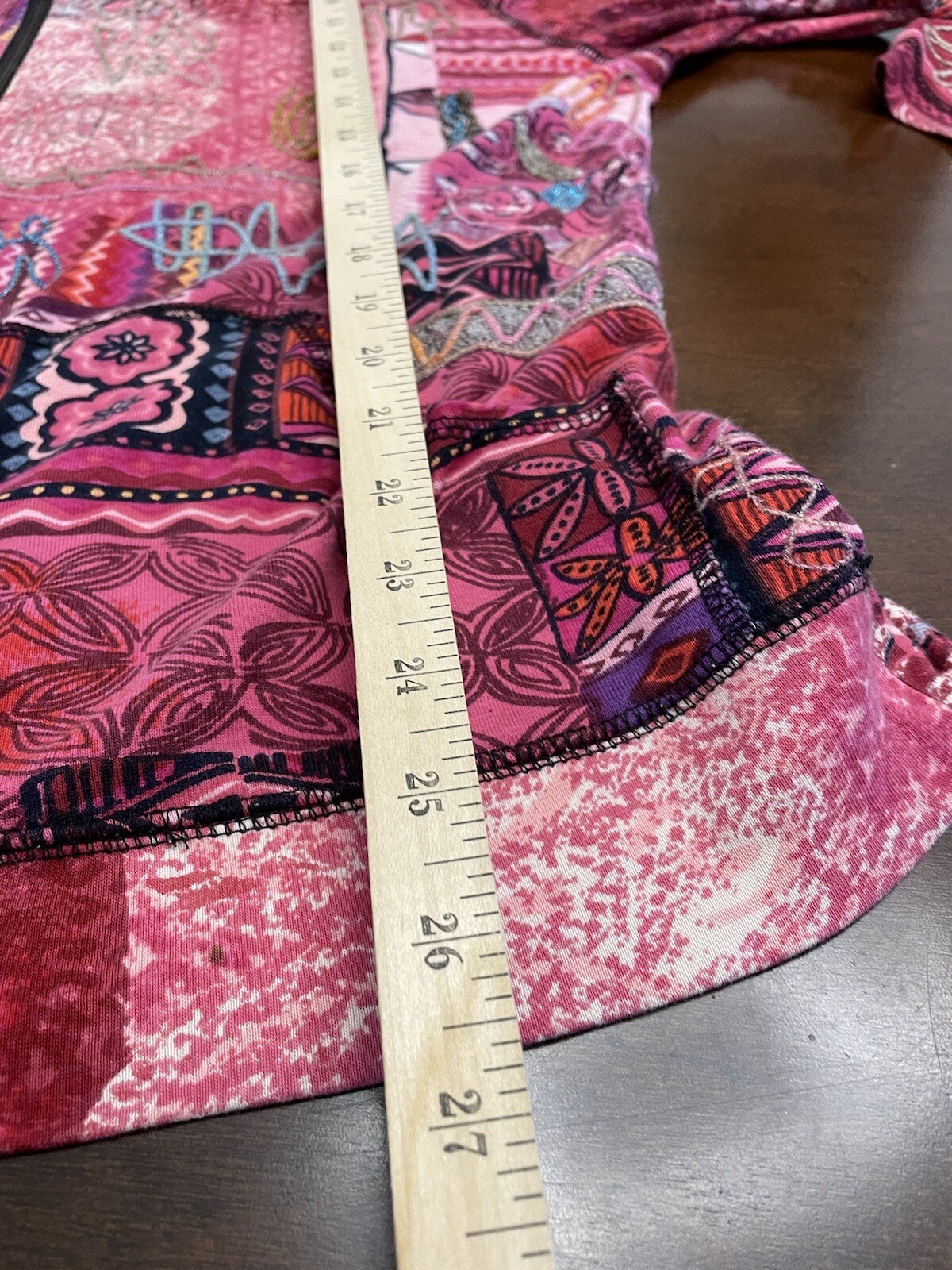 SPA BY CHICO’S  Patchwork  Textured Full Zip Jack… - image 8