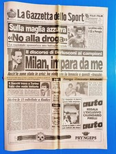 GAZZETTA DELLO SPORT 15 DICEMBRE 1988 LUCKY EXPLORER CAGIVA-VIALLI-BERLUSCONI