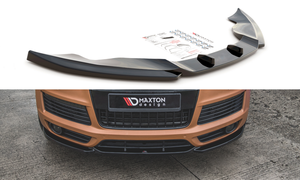 Cup Spoilerlippe Schwarz FüR Audi Q7 MK1 S-Line Frontspoiler Spoilerschwert Abs-image