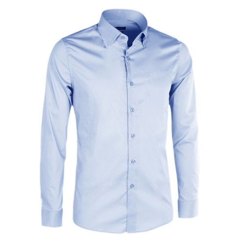 Camicia Uomo Taglie Forti a Manica Lunga Bianca Regular Fit Cotone Elegante 4XL - Foto 20 di 20