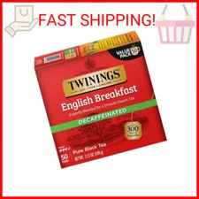 Twinings English Breakfast Tea, Decaffeinated Black Tea - Lively and Refreshing 