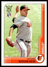 2021 Topps Big League #36 Keegan Akin Rookie Card Baltimore Orioles /RC. rookie card picture