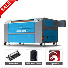 OMTech 20x28 in. 80W CO2 Laser Cutter Engraver with Stardand Accessories Combo