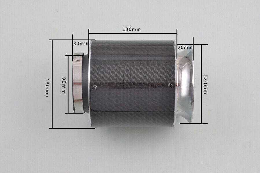 KA 3 entrada RAM CURTA/ENTRADA DE AR FRIO/TURBO FIBRA DE CARBONO