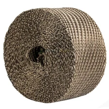 Titanium Exhaust Header Pipe Heat Wrap 1" x 15' Roll 2500°F DEI 010128