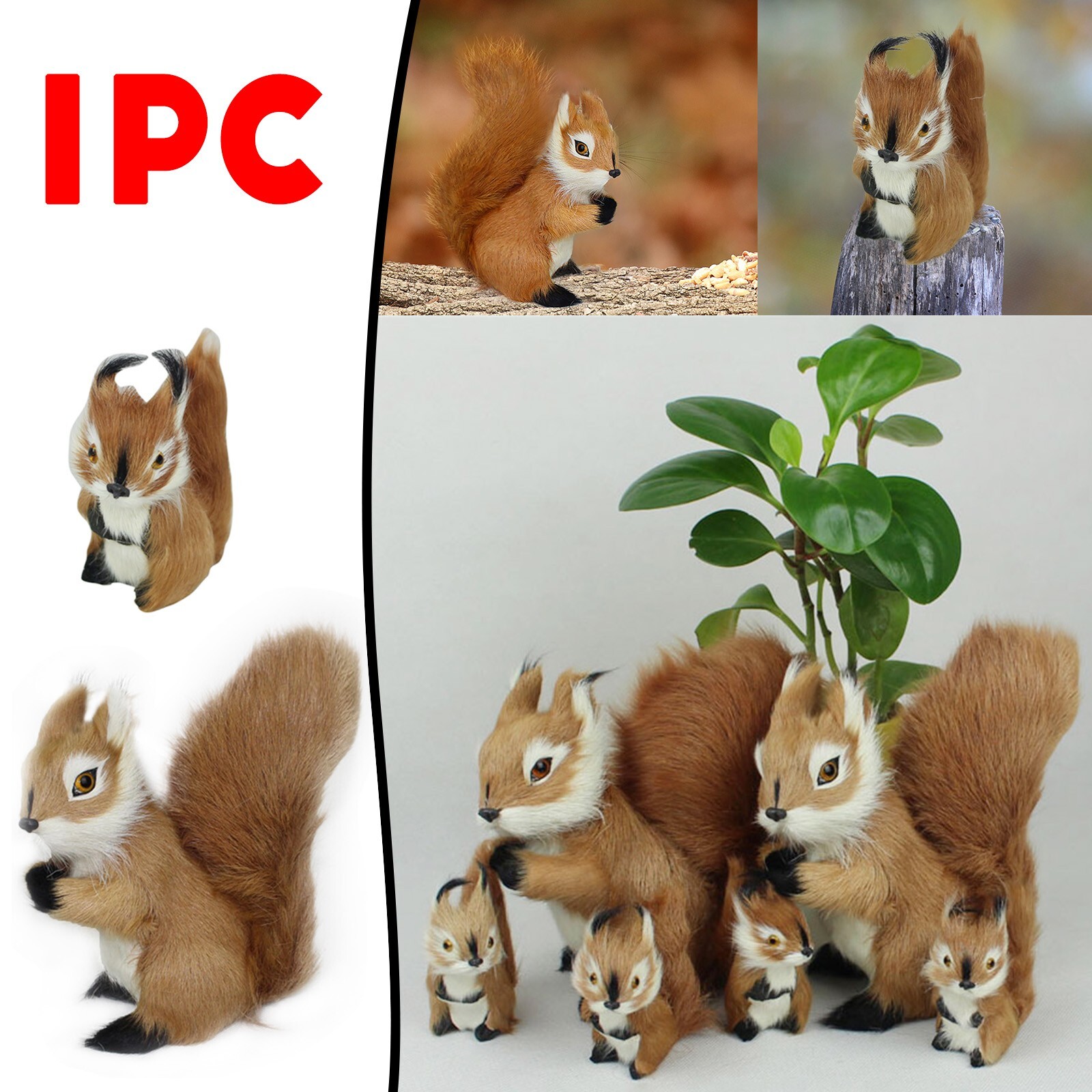 realistic squirrel plush