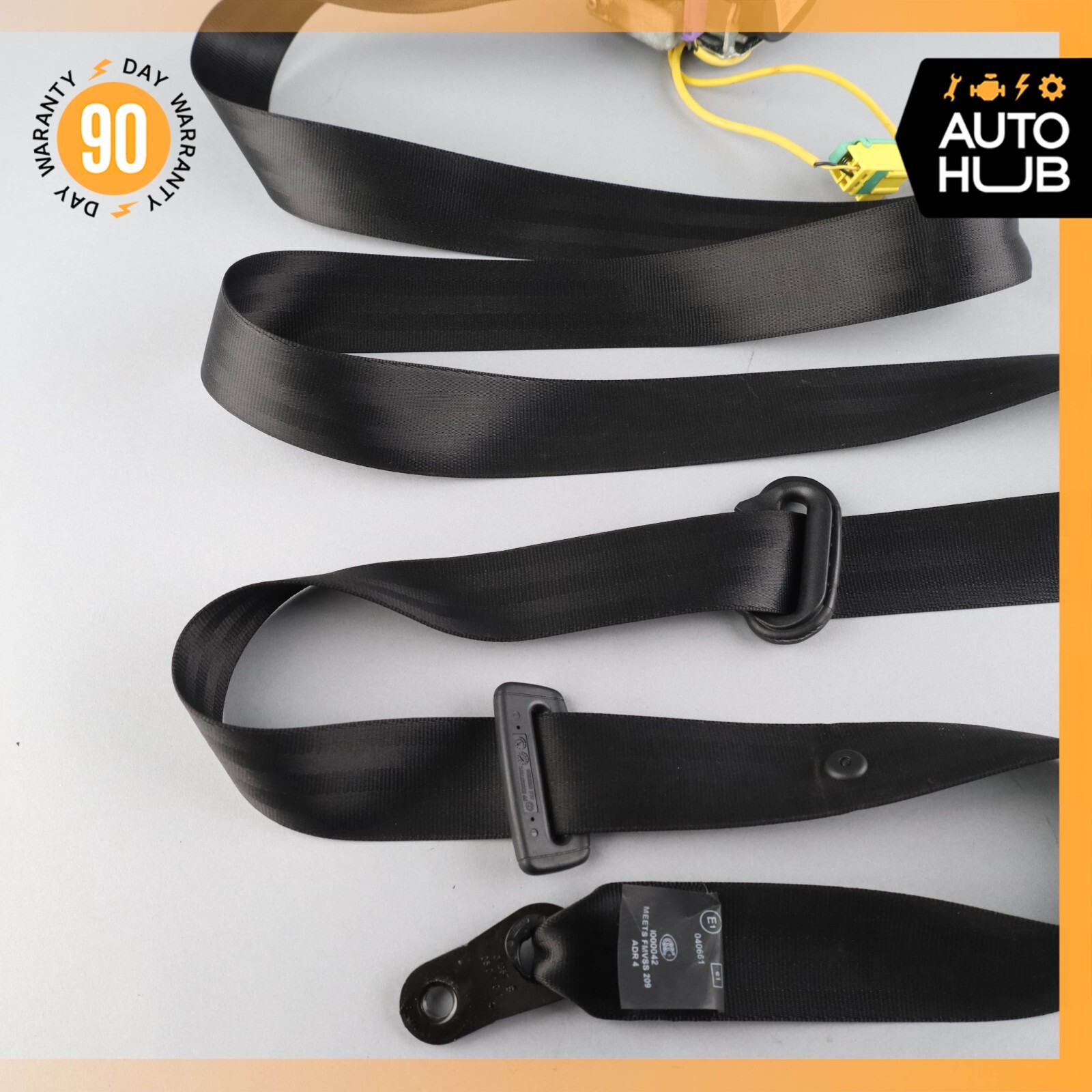 06-13 Bentley Continental Flying Spur Front Right Side Seat Belt Black OEM 78k
