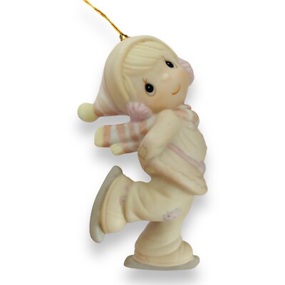 Precious Moments Christmas Ornament Dropping In For Christmas Ice Skating