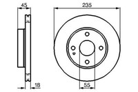 2X Bosch 0 986 478 241 Bremsscheibe FüR Mazda
