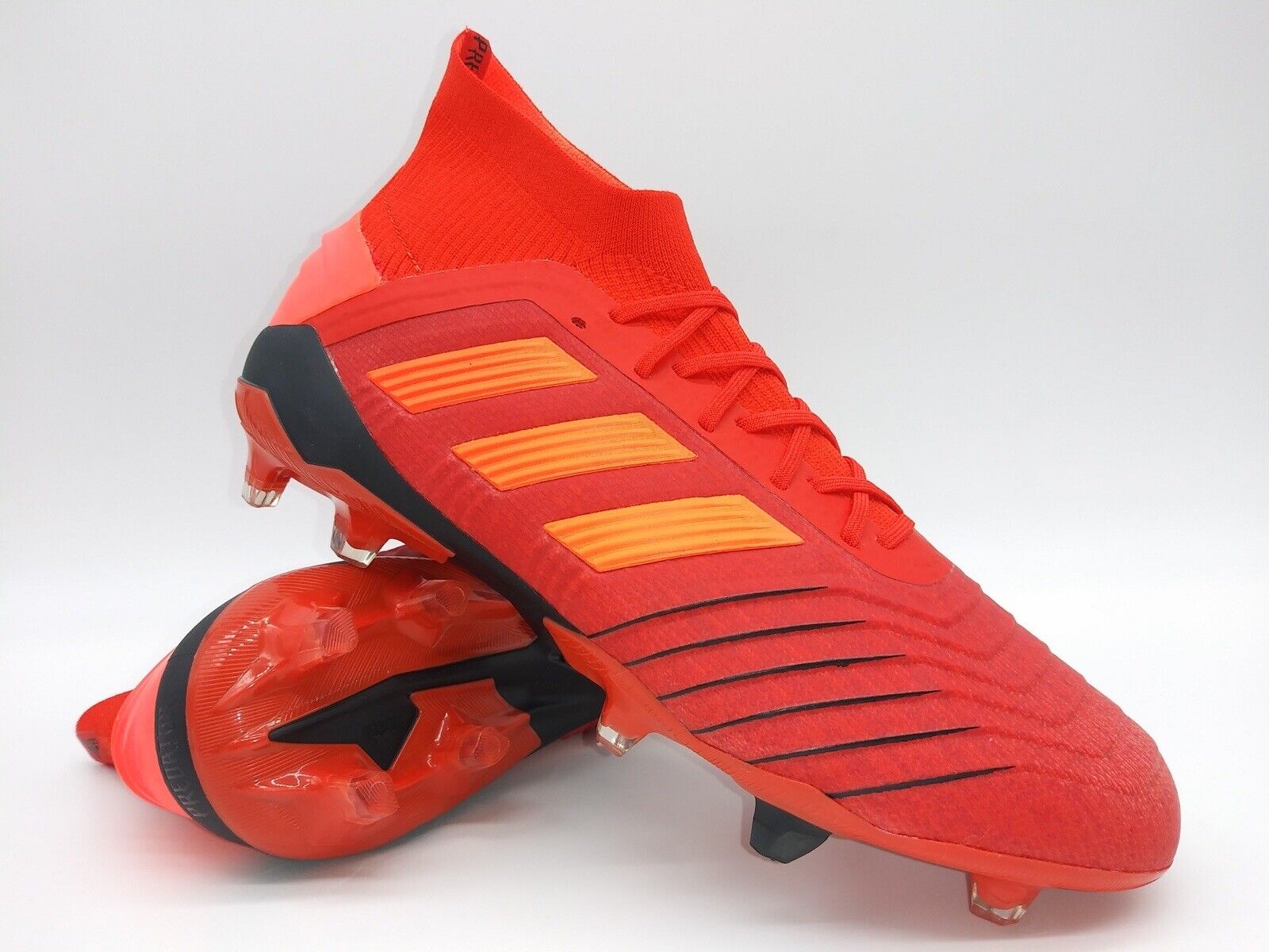 Predator 19.1 FG Red Black Soccer Cleats | eBay