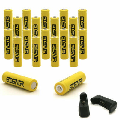 ETSAIR 14500 Battery 2800mAh Li-ion 3.7V Rechargeable Batteries Cell LOT
