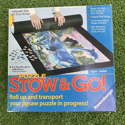 Puzzle Stow & Go Mat - Roll Up And Transport Your Jigsaw Puzzle In Progress NEW