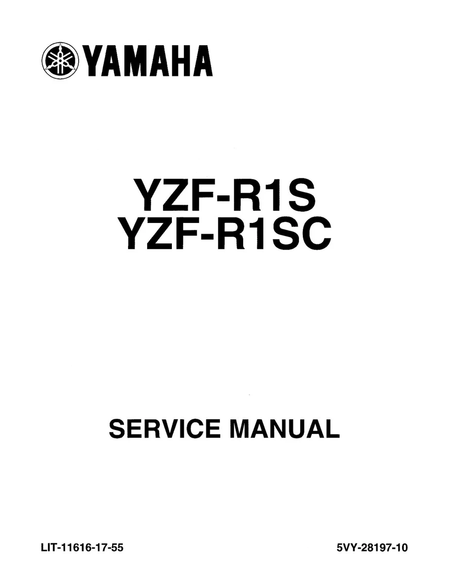 YZF R1 Motorcycle Service & Repair Manuals for sale | eBay