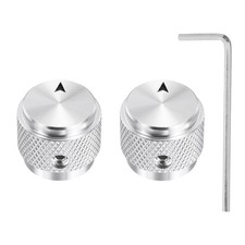 MECCANIXITY 2 Pcs Aluminium Potentiometer Knobs, 1/4" 6mm IDx5/8 15mm ODx1/...