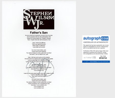 STEPHEN WILSON JR. SIGNED AUTOGRAPH FATHER'S SON LYRIC SHEET w/PROOF & COA