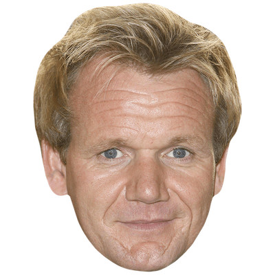 Gordon Ramsay (jung) großer Kopf. Größer als das Leben Maske.