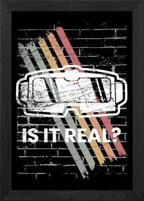 VR Virtual Reality Gaming Framed Wall Art Poster Canvas Print Picture