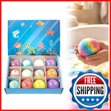 12-Pack Bath Bombs w/ Surprise Ocean Toys Inside for Kids - Dinosaur More
