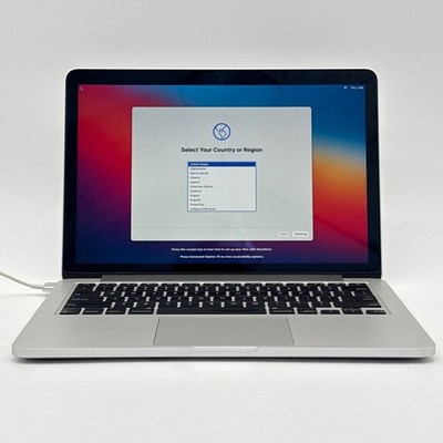 13'' MacBook Pro 2014 2.6GHz i5 8GB 128GB Big Sur Silver + Good + NO BATTERY