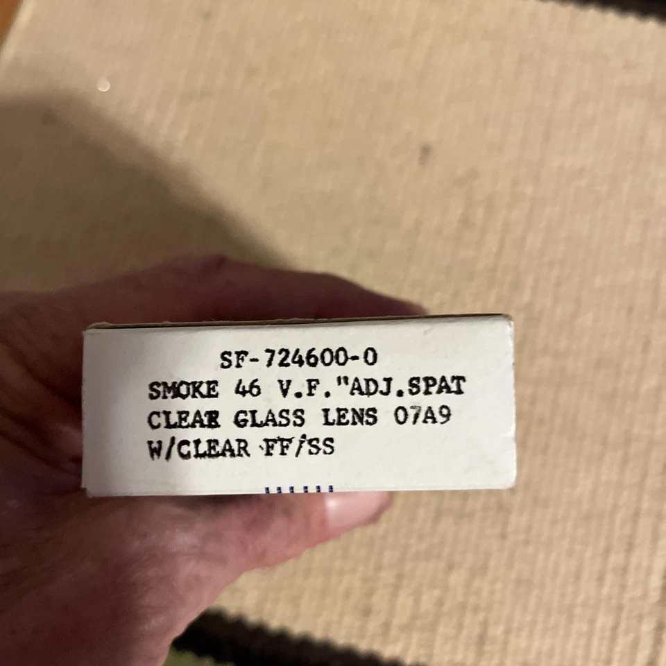 ВИНТАЖНЫЙ США БЕЗОПАСНОСТИ 46 ММ КОРИЧНЕВЫЙ РОГ ОБОДОК ОЧКИ ОПРАВА СЕРЕДИНЫ ВЕКА - Изображение 4 из 4