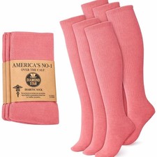 5-100 Dozens Wholesale Bulk Lots Men's Diabetic Over The Calf Socks 10-13 13-16