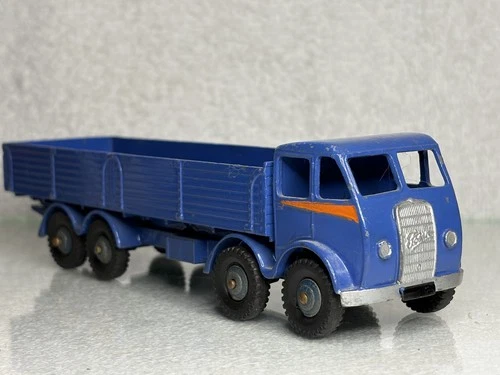 Original Vintage Dinky Supertoys Foden 8 Wheel Truck Restored In Blue Unboxed