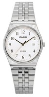Casio Standard Analog Edelstahl WeißEs Zifferblatt Quarz MTP-B145D-7B Herrenuhr