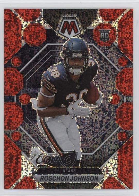 2023 Panini Mosaic Rookies Red Sparkle Prizm Roschon Johnson #359 Rookie RC