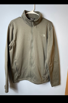 #ad The North Face Men#x27;s Gray Full Zip Fleece Jacket Stand Up Collar Size M $25.00