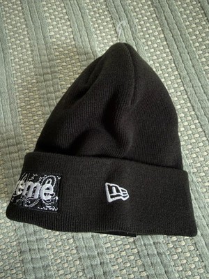 NEW Supreme New Era Box Logo Bandana Beanie (FW19) Black | eBay