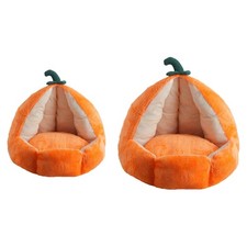 Cat House Comfort for Winter Pet Bed Convenient Orange Versatile Cat Shelter