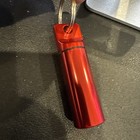 Pill Holder Keychain Waterproof (2) Black & Red — photo 3