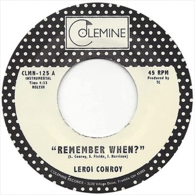Leroi Conroy Remember When?/La Gran Mesa (Vinyl) 7'' Single (US IMPORT)