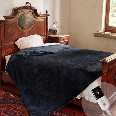 Electric Blanket Full Size 72''X84'' - Heated Blanket with Single Control Fast H