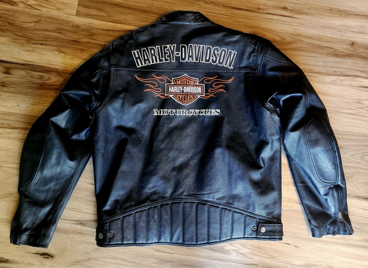 Harley Davidson Leather Jacket Flames for sale | eBay